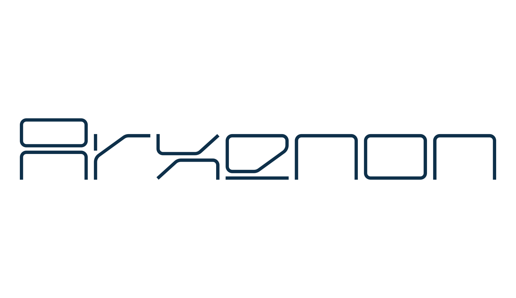 Arxenon, techno sci-fi font preview
