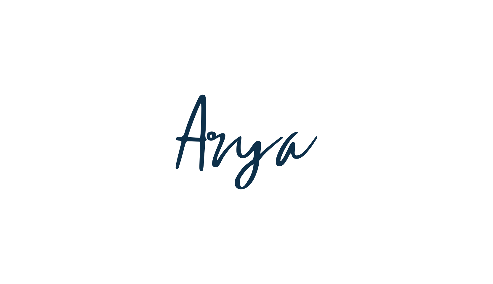 Arya, handwriting font preview