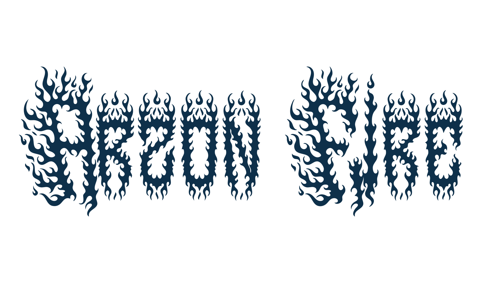 Arzon Fire, gothic modern font preview