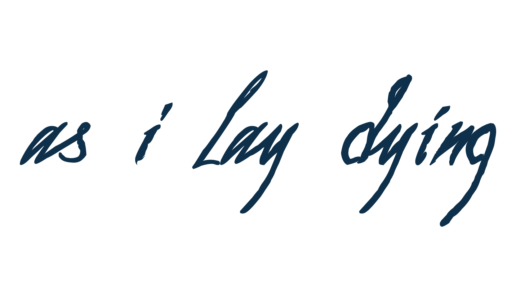 As I Lay Dying, script handwritten fancy decorative calligraphy font preview