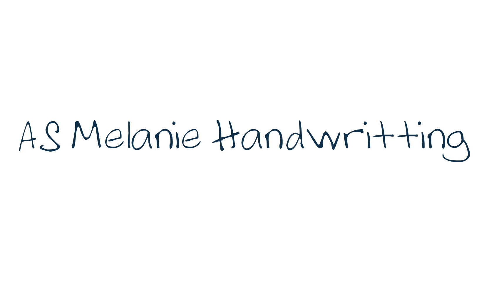AS Melanie Handwritting, script handwritten fancy decorative calligraphy font preview