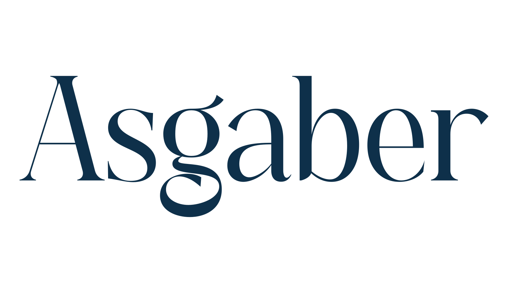 Asgaber, basic serif font preview