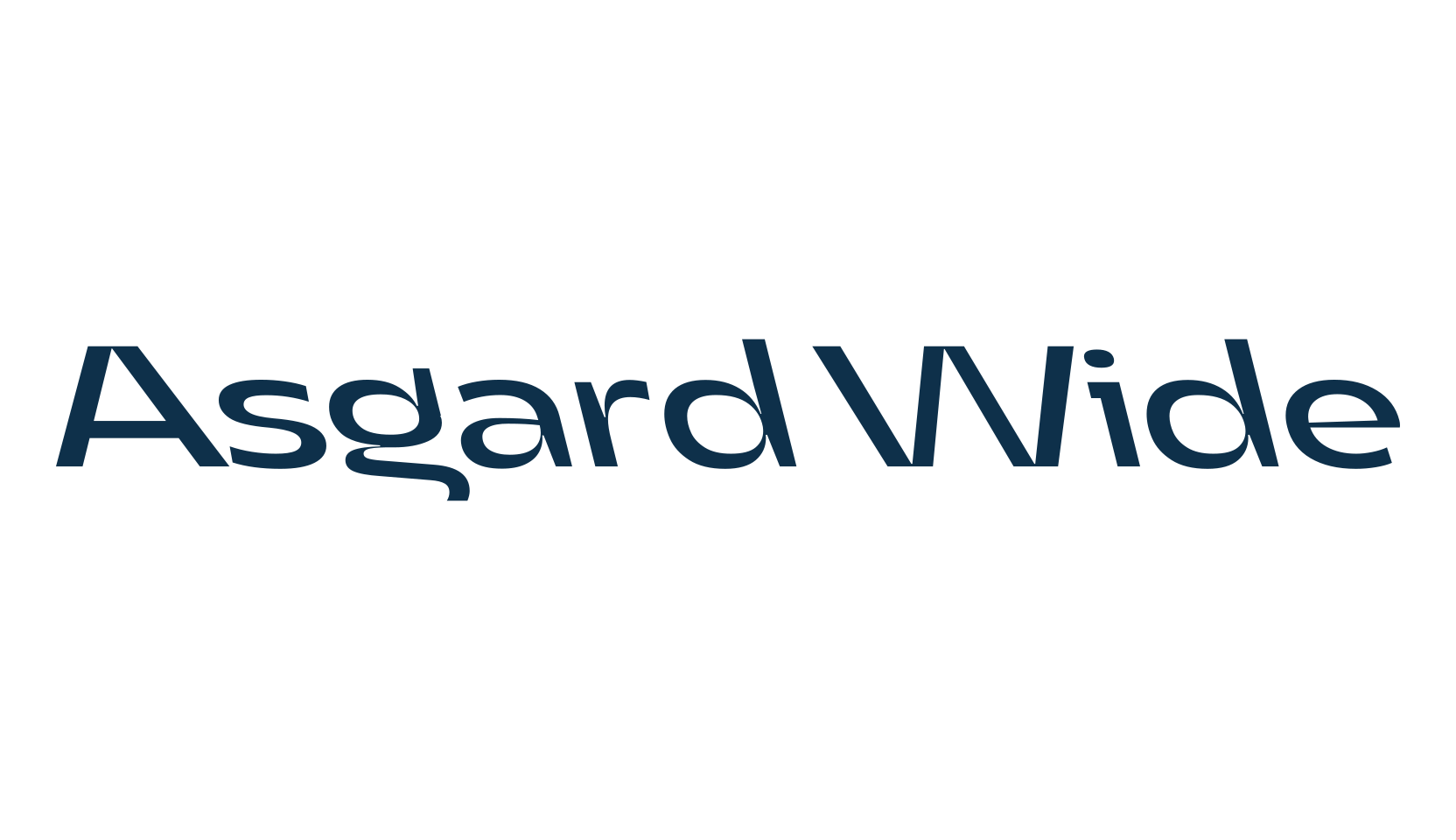 Asgard Wide, basic sans serif font preview