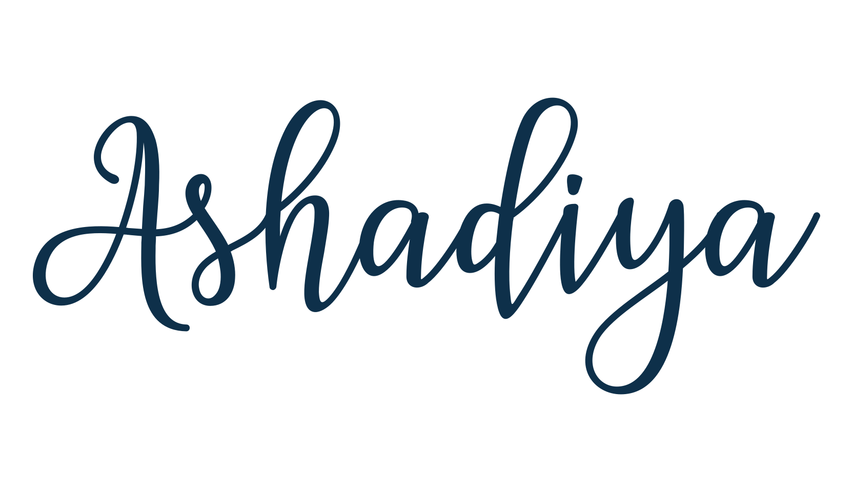 Ashadiya, script calligraphy fancy decorative font preview