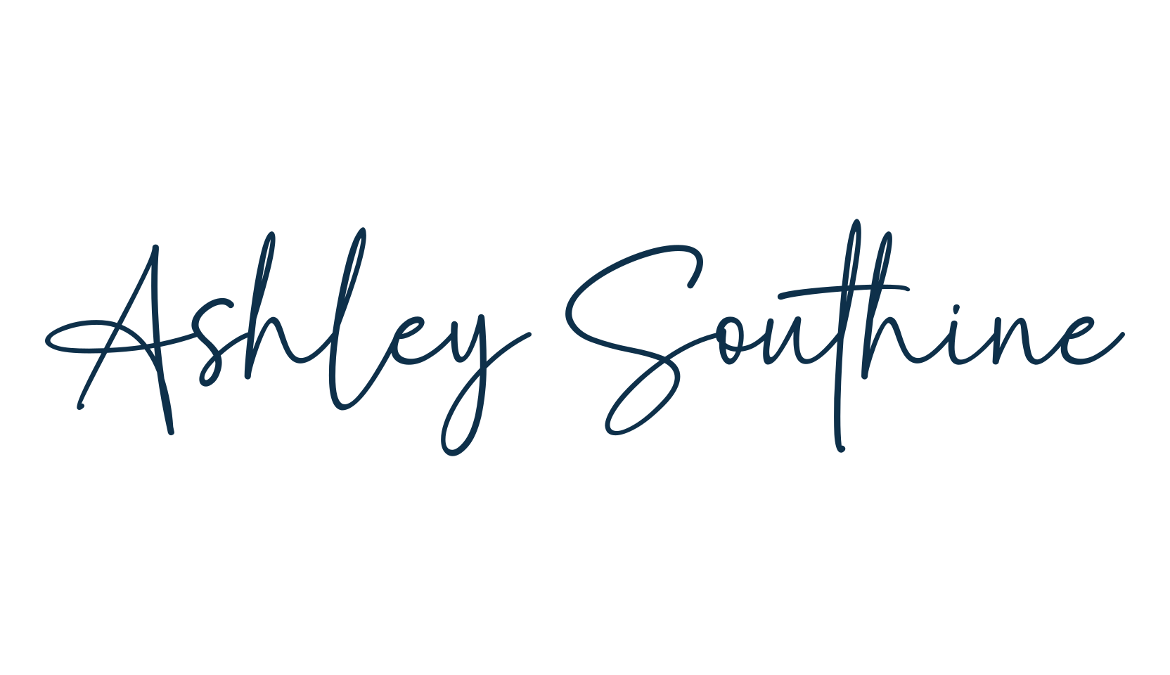 Ashley Southine, handwriting font preview