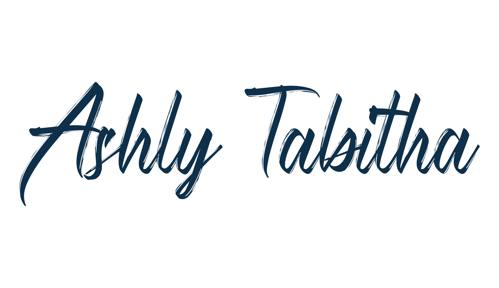 Ashly Tabitha, script brush fancy decorative calligraphy font preview