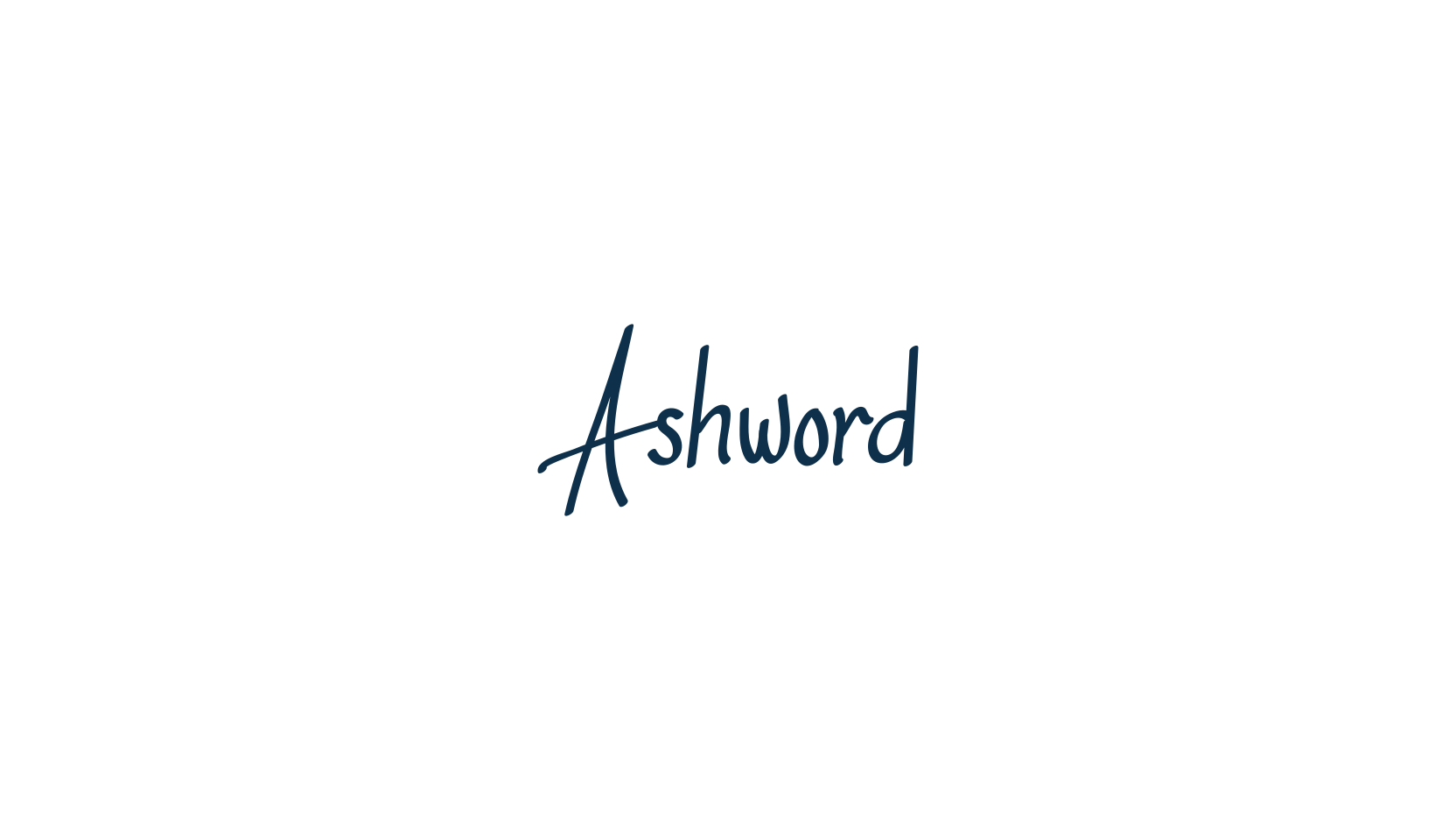 Ashword, script handwritten fancy decorative calligraphy font preview