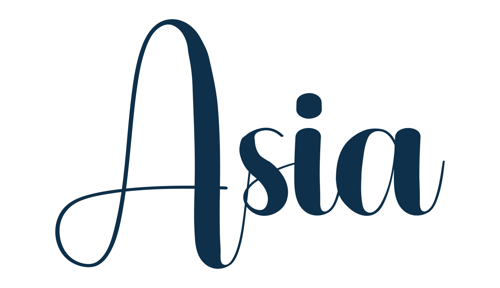 Asia, display market font preview