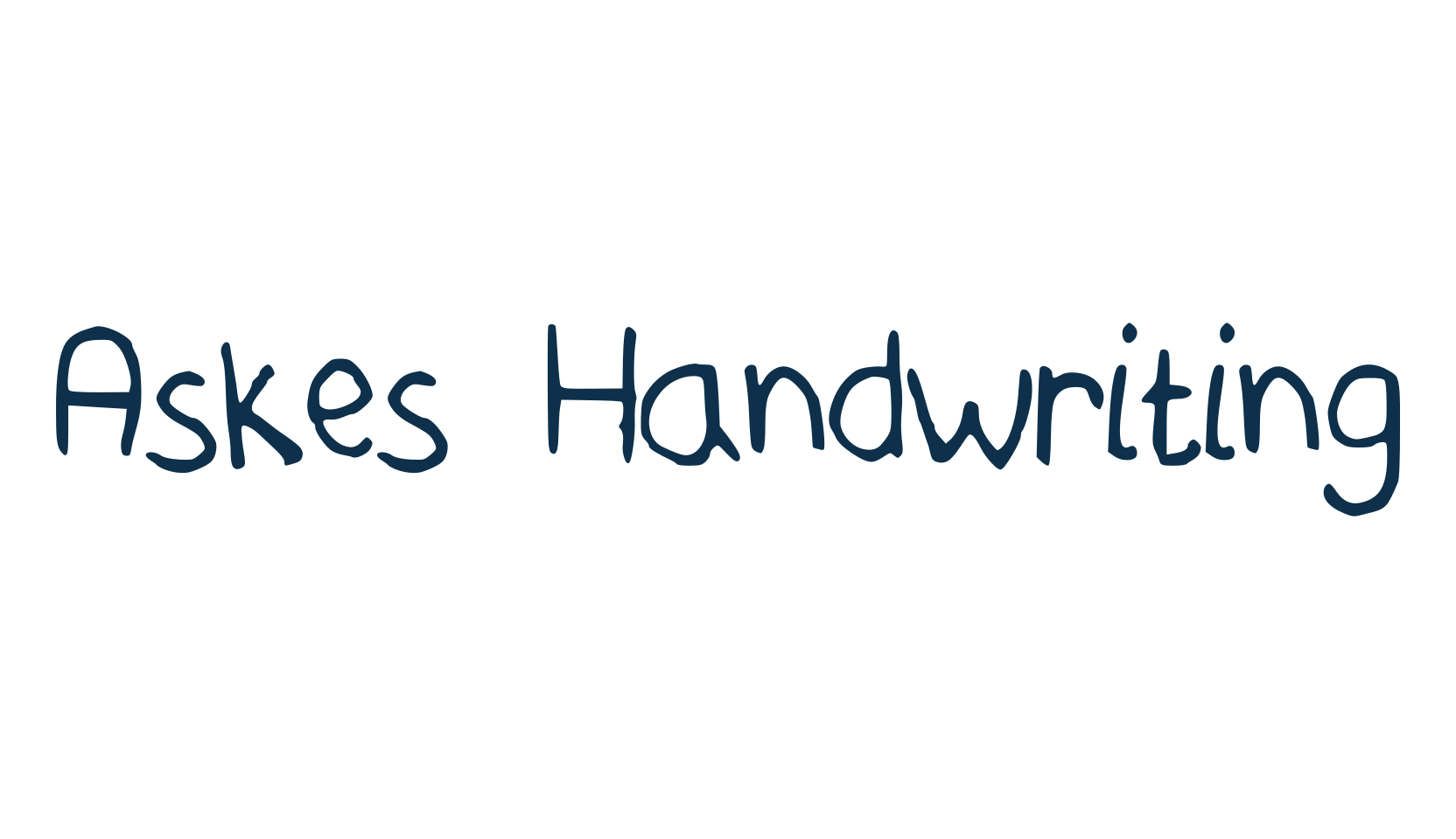 Askes Handwriting, script handwritten fancy decorative calligraphy font preview