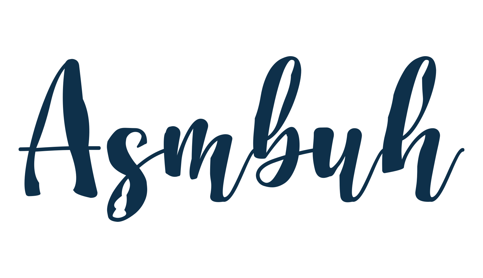 Asmbuh, fancy decorative font preview
