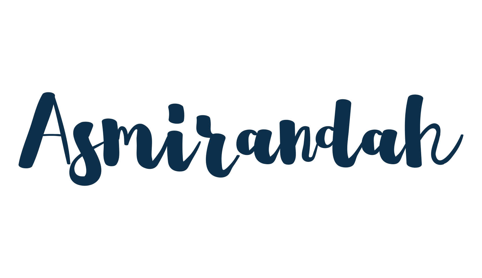 Asmirandah, script brush fancy decorative calligraphy font preview