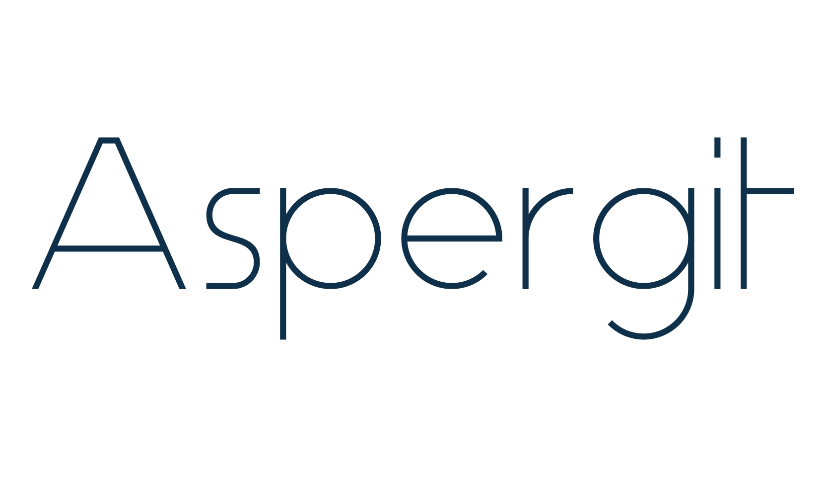 Aspergit, sans serif font preview