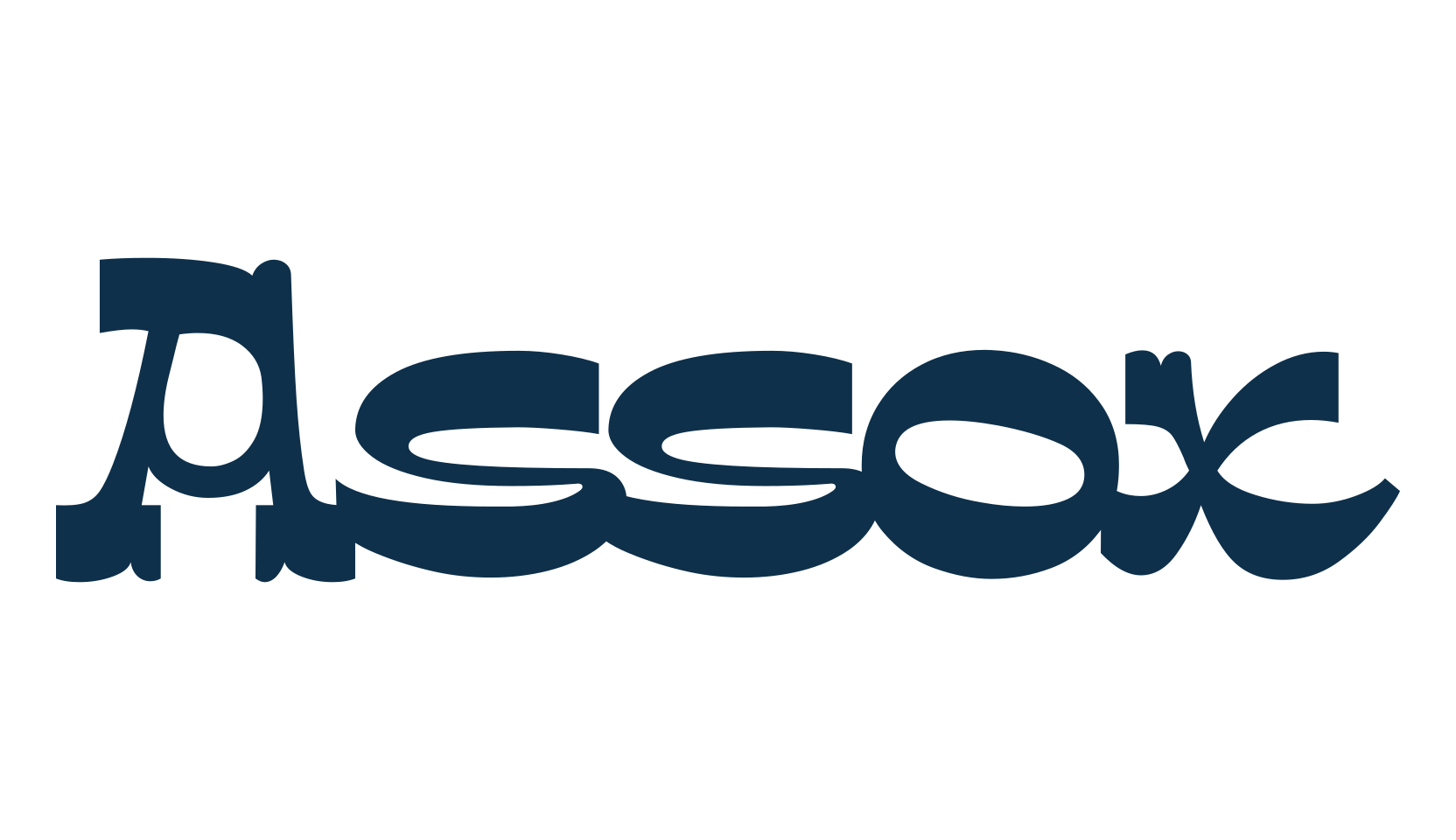 Assox, fancy retro decorative font preview
