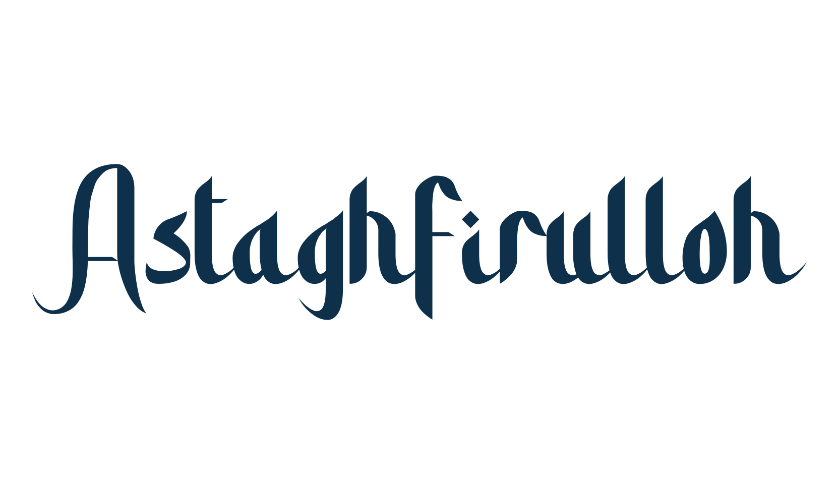 Astaghfirulloh, arabic font preview