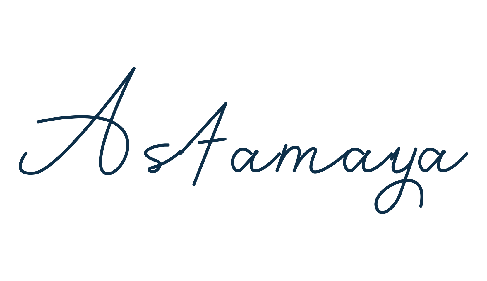 Astamaya, handwriting font preview
