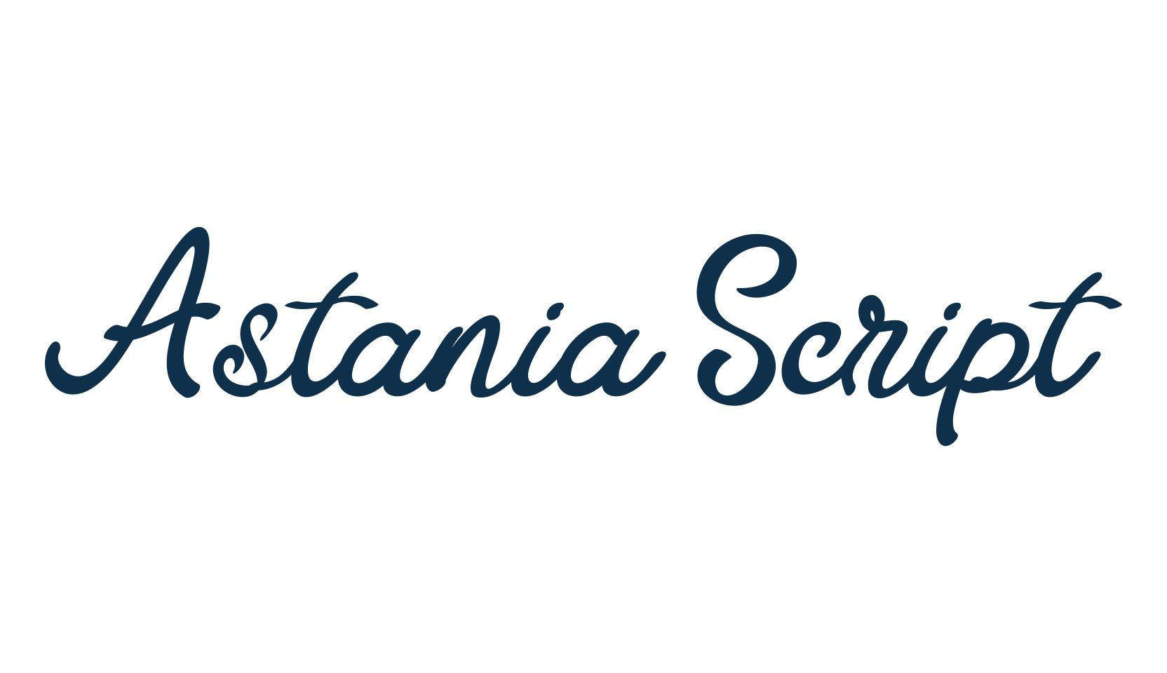 Astania Script, fancy various decorative script calligraphy font preview