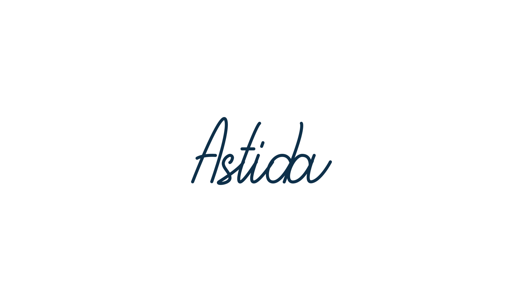 Astida, script handwritten fancy decorative calligraphy font preview