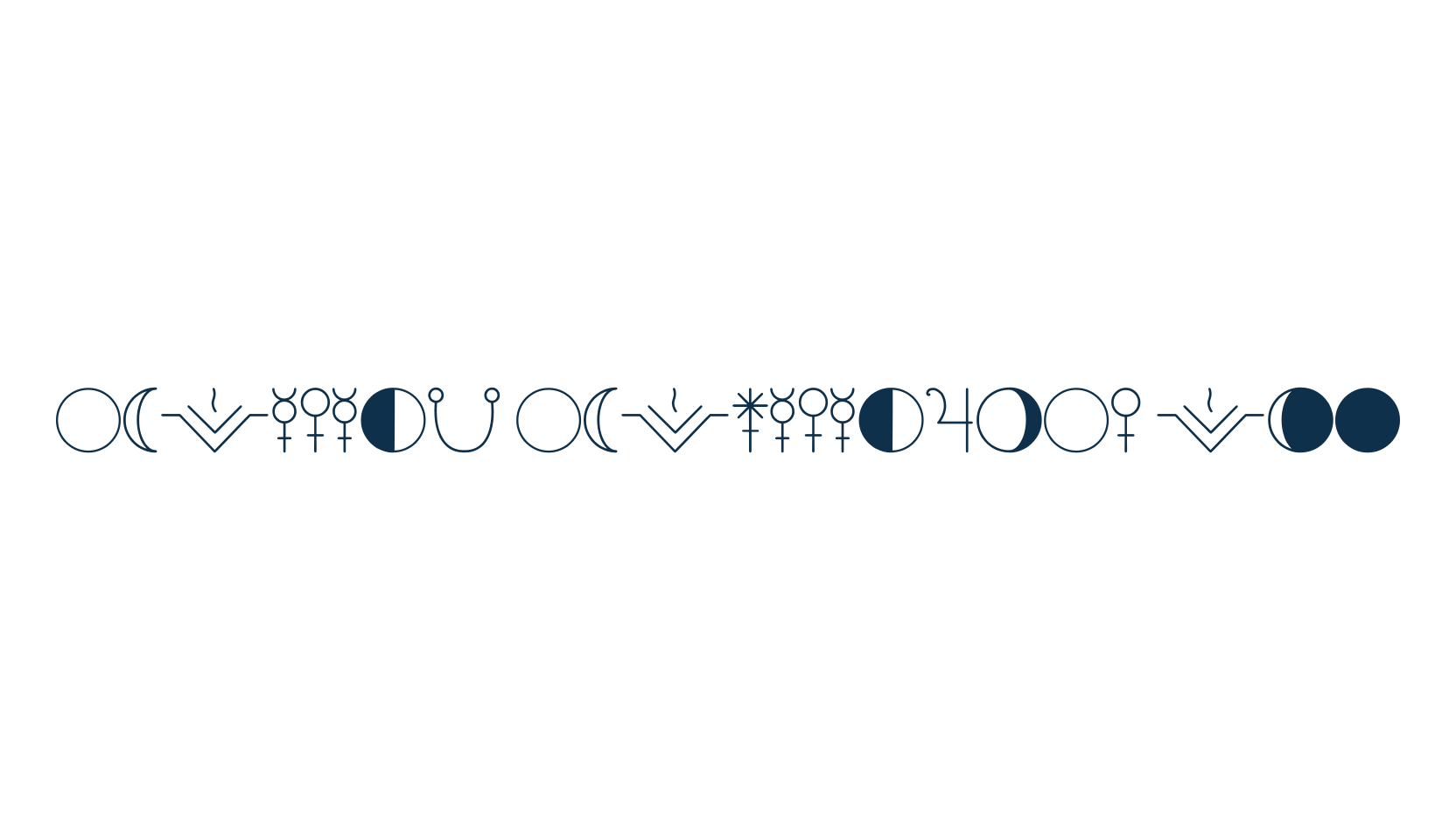 Astology Astrological TFB, fancy decorative font preview