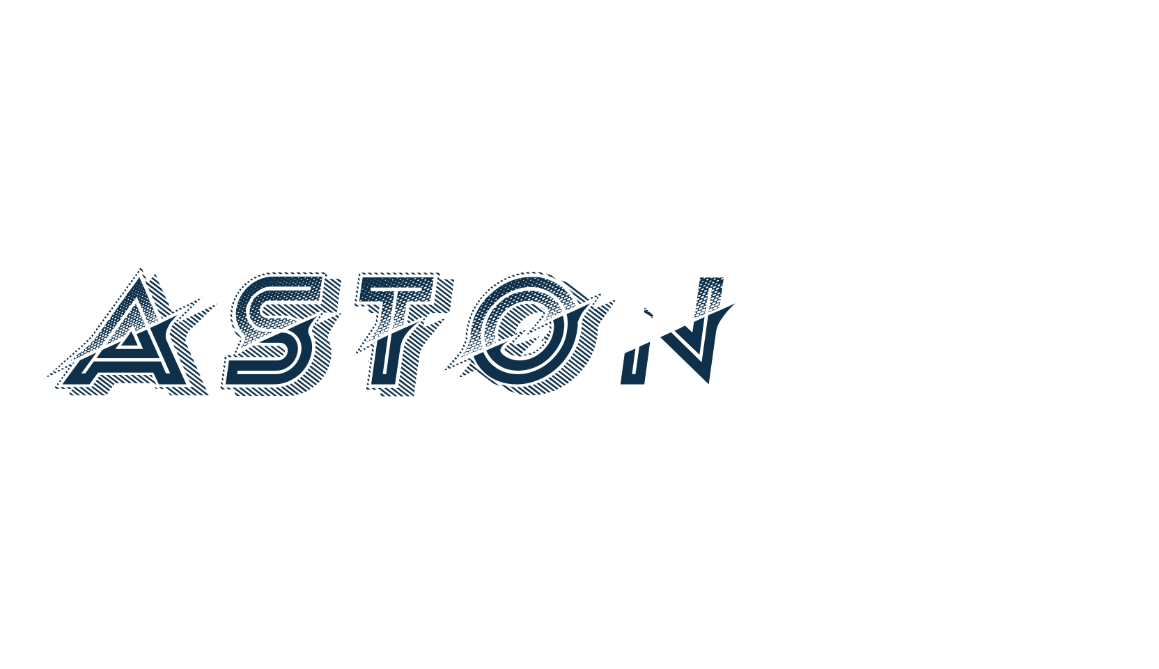 Astonish, fancy distorted decorative font preview