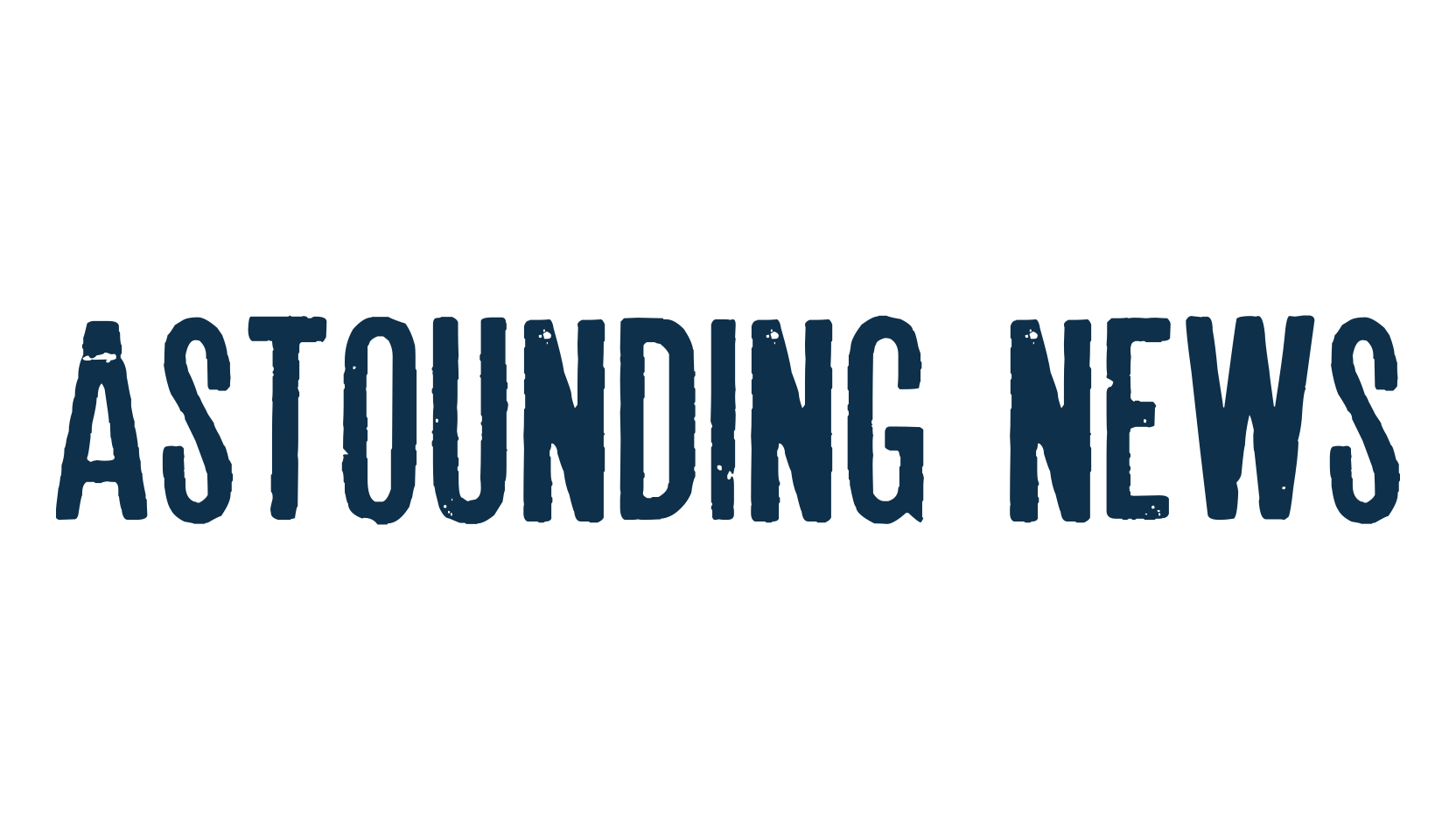 Astounding news, fancy eroded decorative font preview