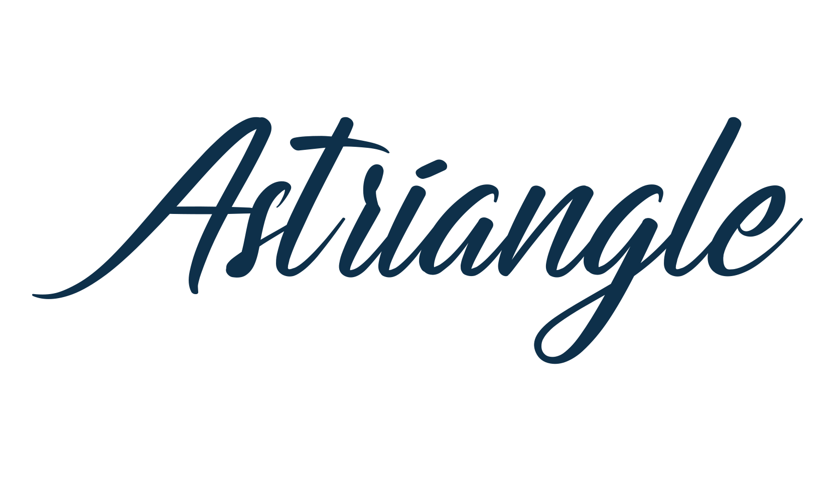 Astriangle, calligraphy font preview