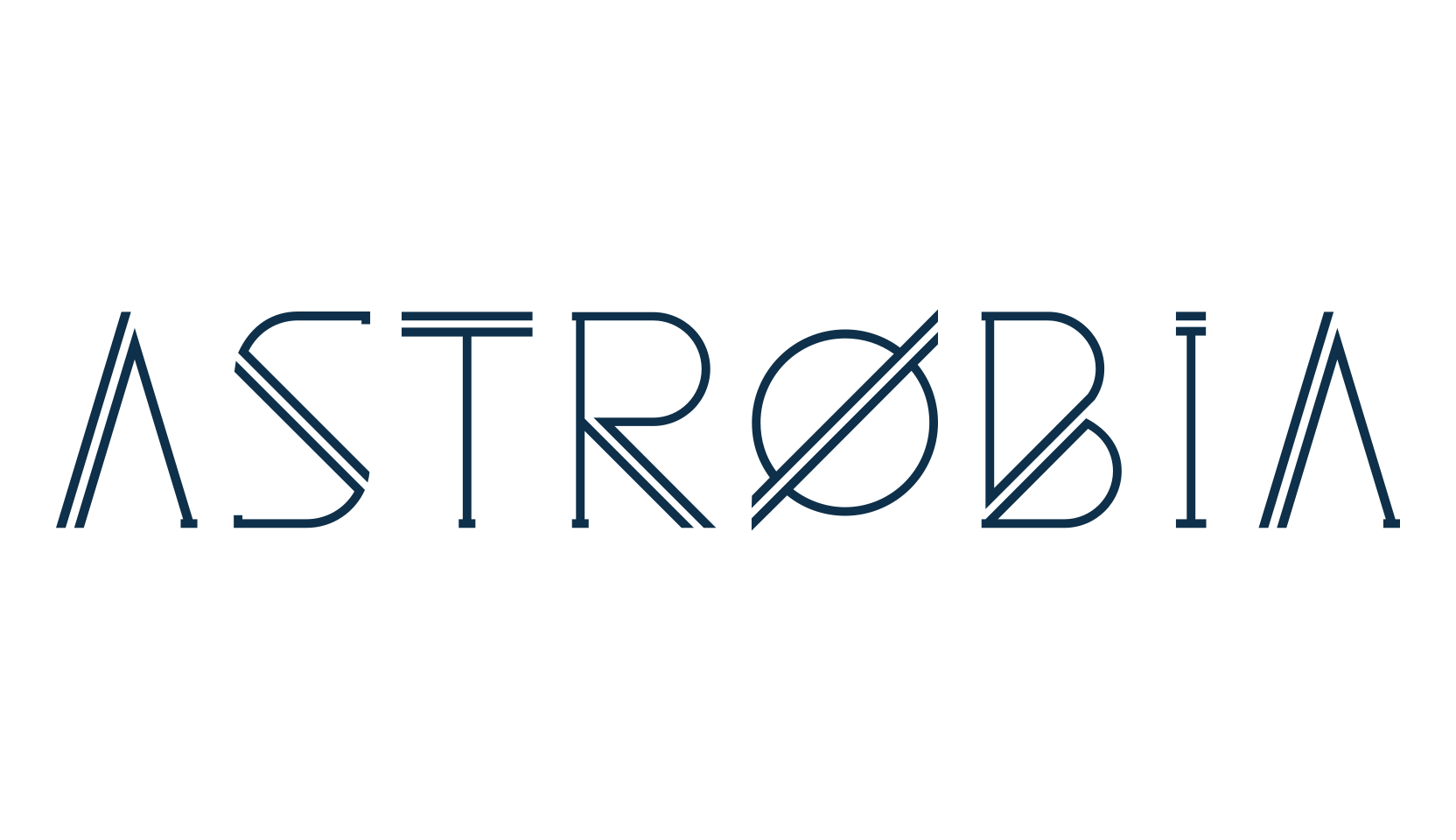 Astrobia, techno sci-fi font preview