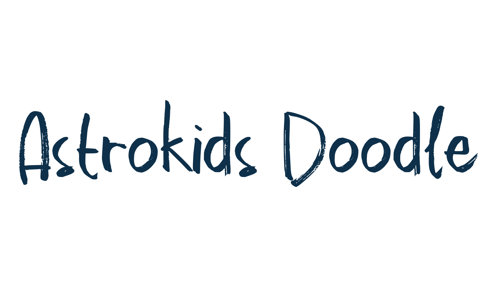 Astrokids Doodle, fancy decorative font preview
