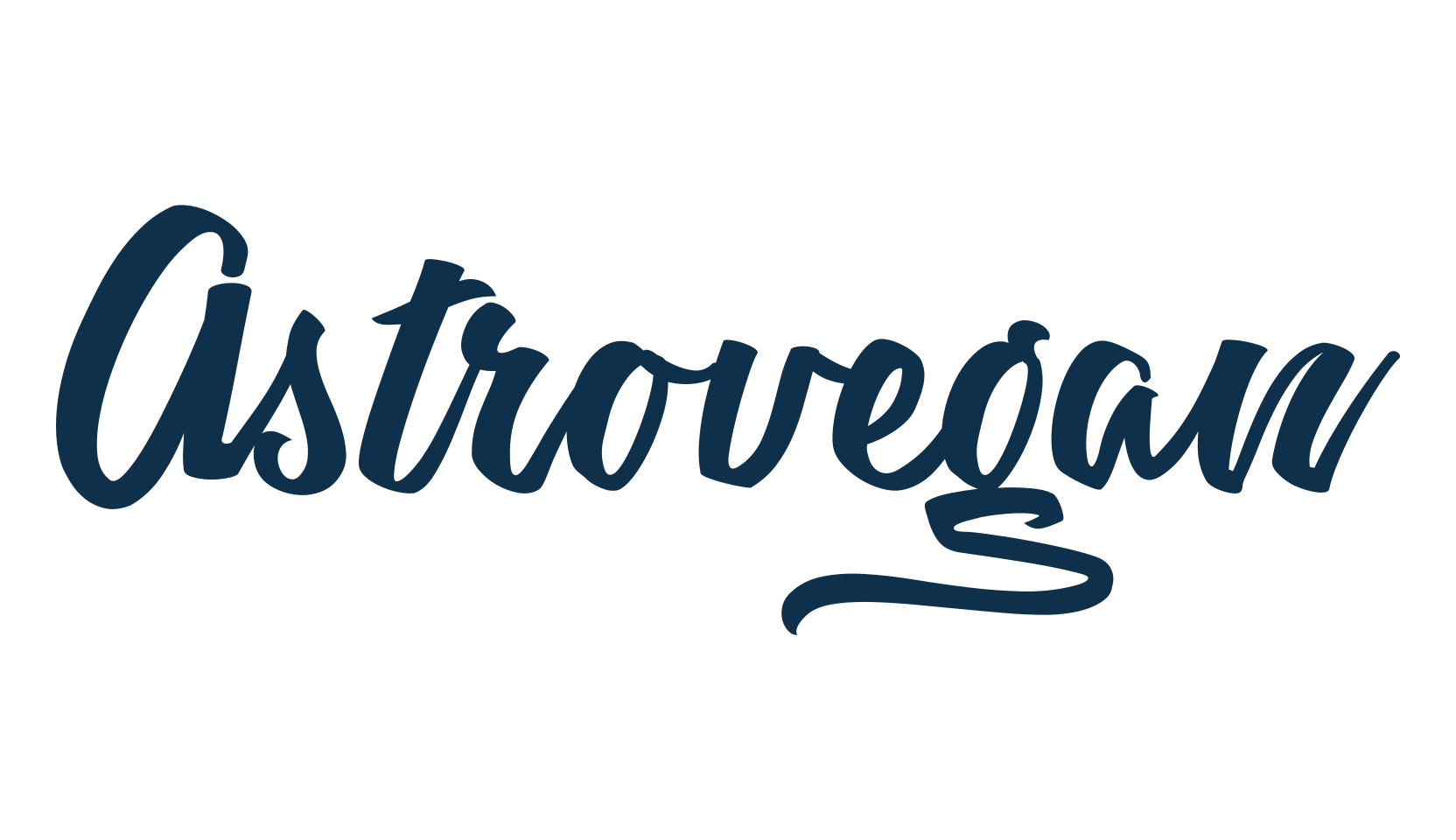 Astrovegan, script calligraphy fancy decorative font preview