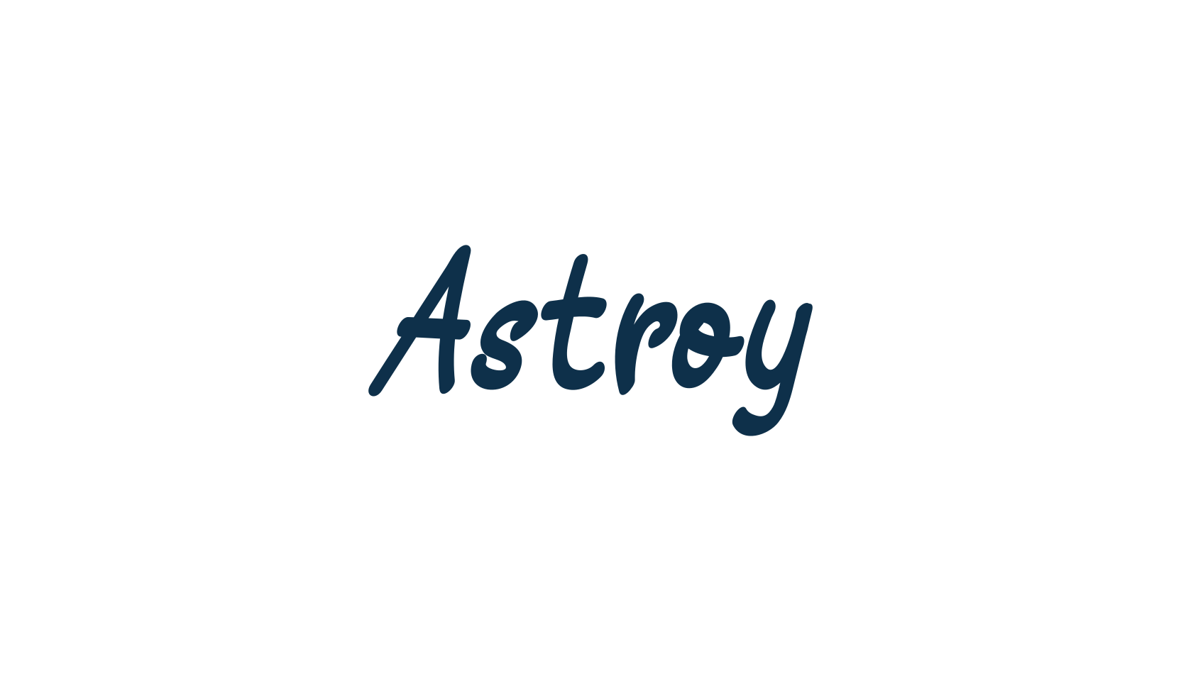 Astroy, handwriting font preview