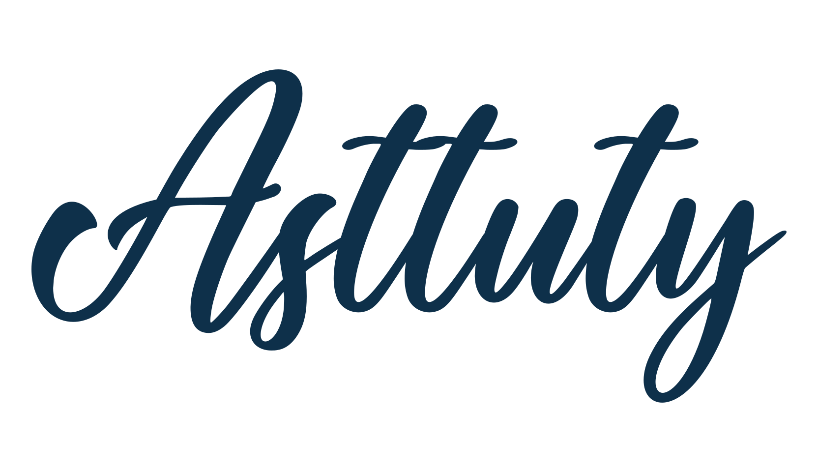 Asttuty, script calligraphy fancy decorative font preview