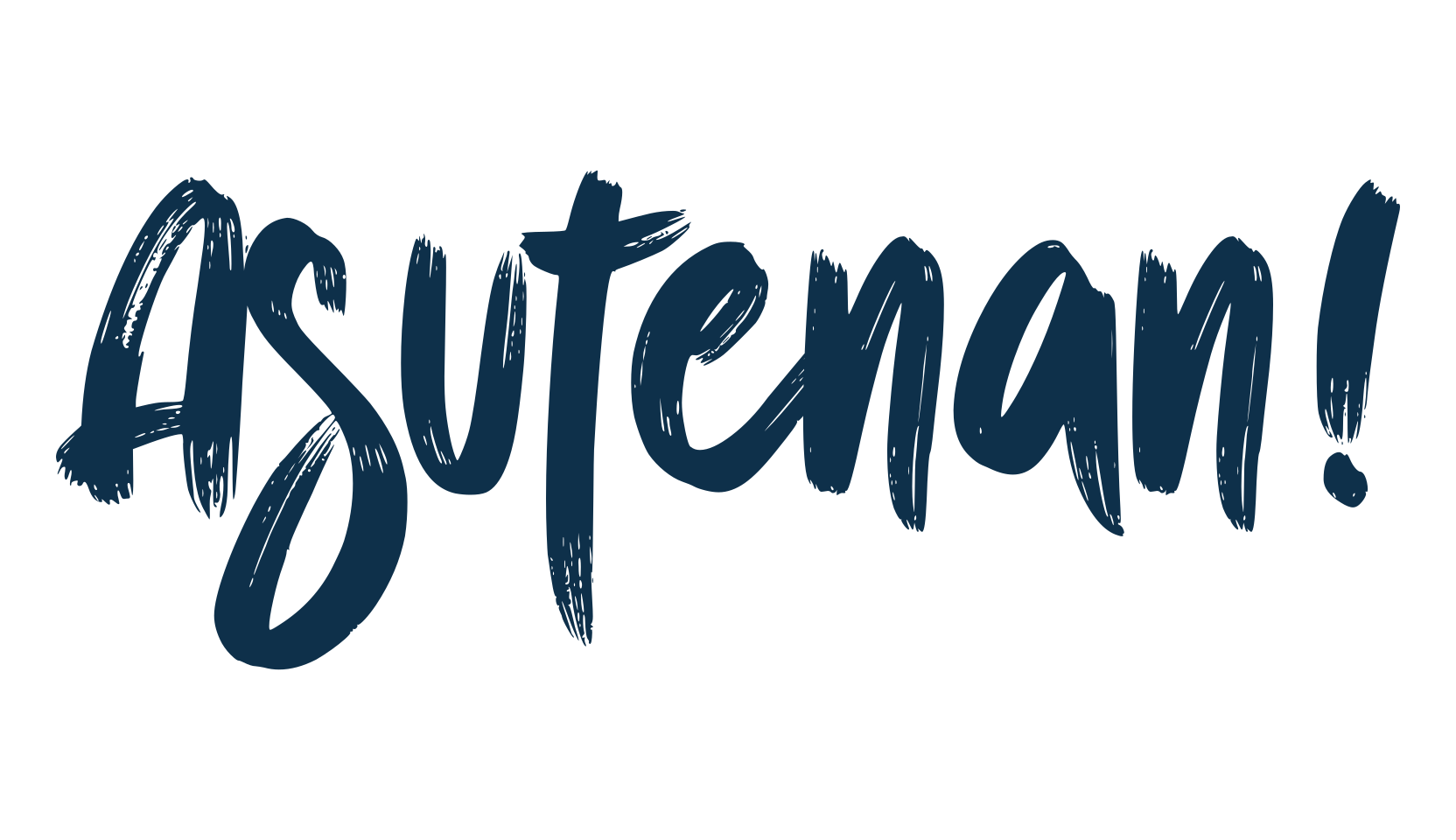 Asutenan!, script brush fancy decorative calligraphy font preview