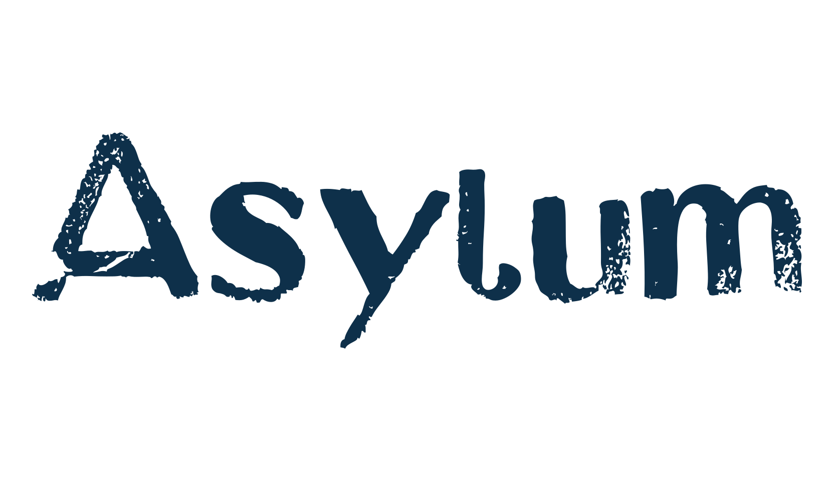 Asylum, fancy eroded decorative font preview