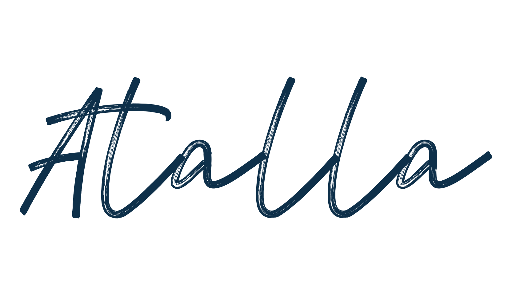 Atalla, brush font preview