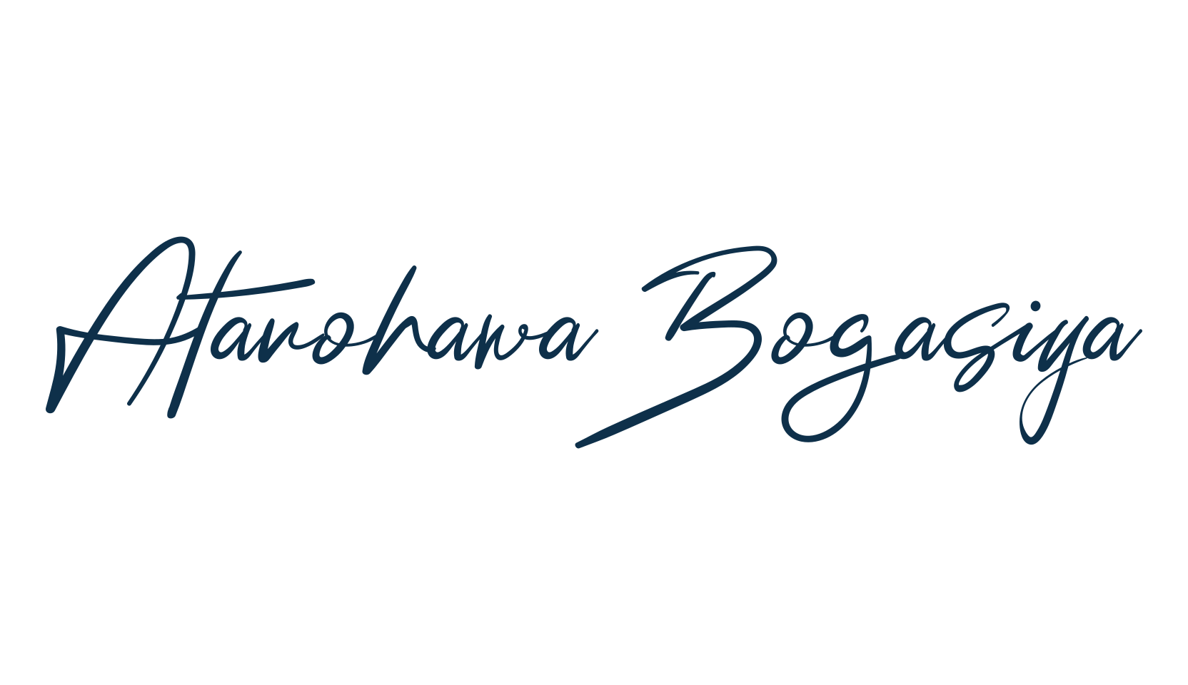 Atanohawa Bogasiya, script handwritten fancy decorative calligraphy font preview