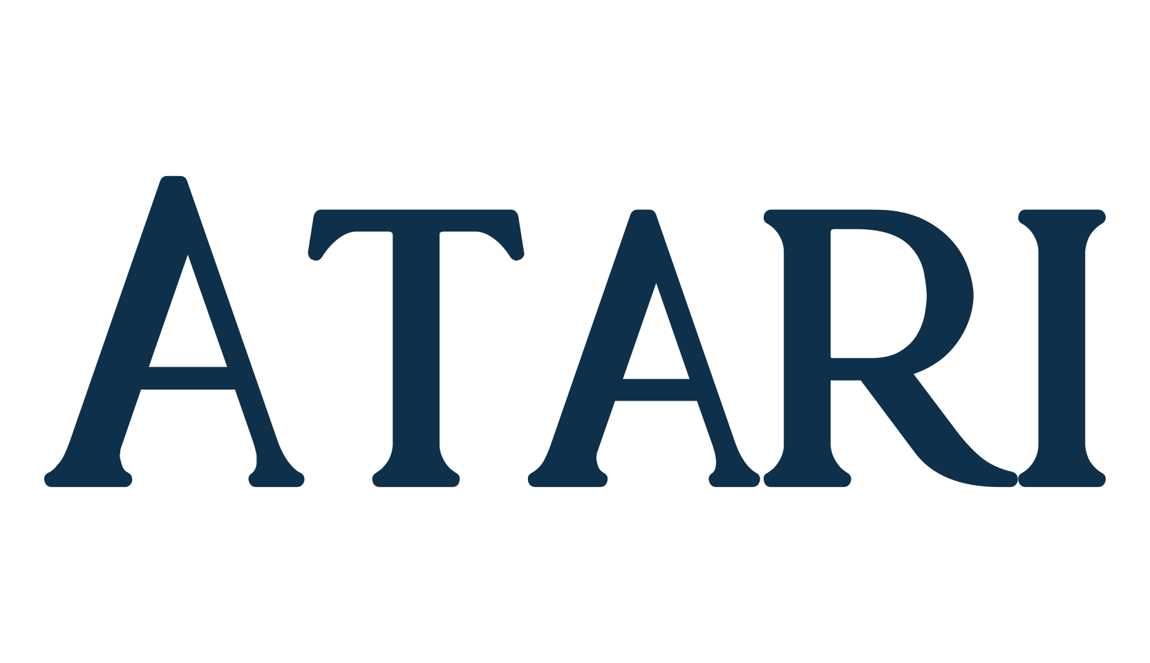 Atari (atari-2), fancy retro decorative font preview