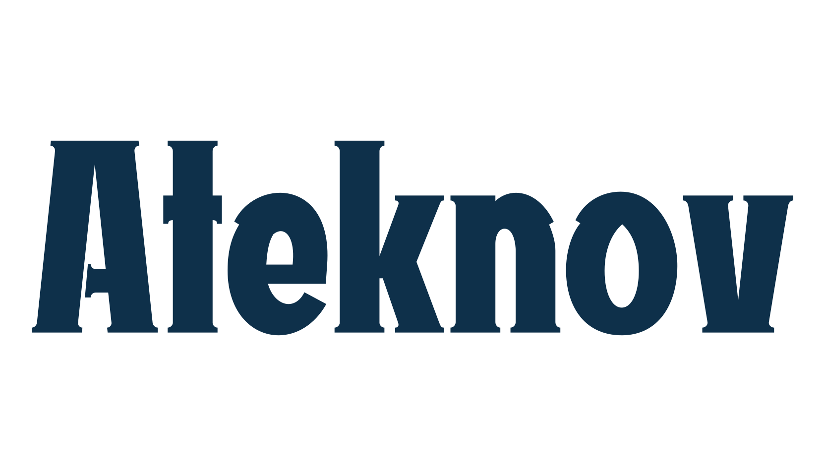 Ateknov, fancy retro decorative font preview