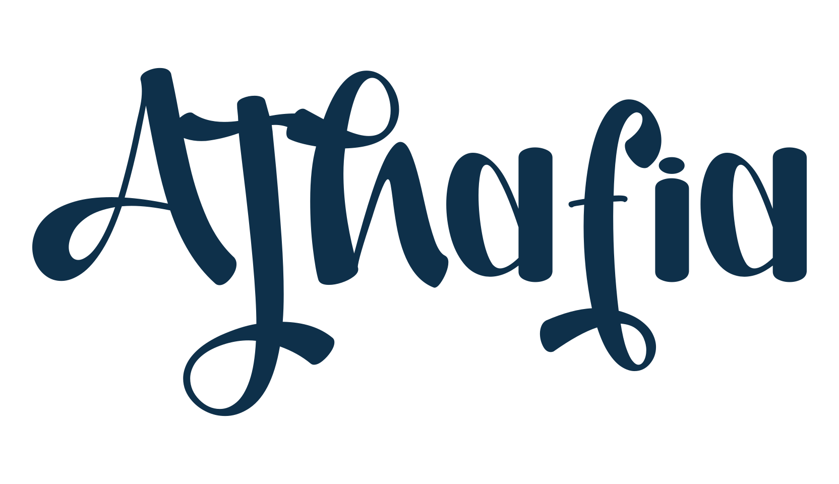 Athafia, fancy decorative font preview