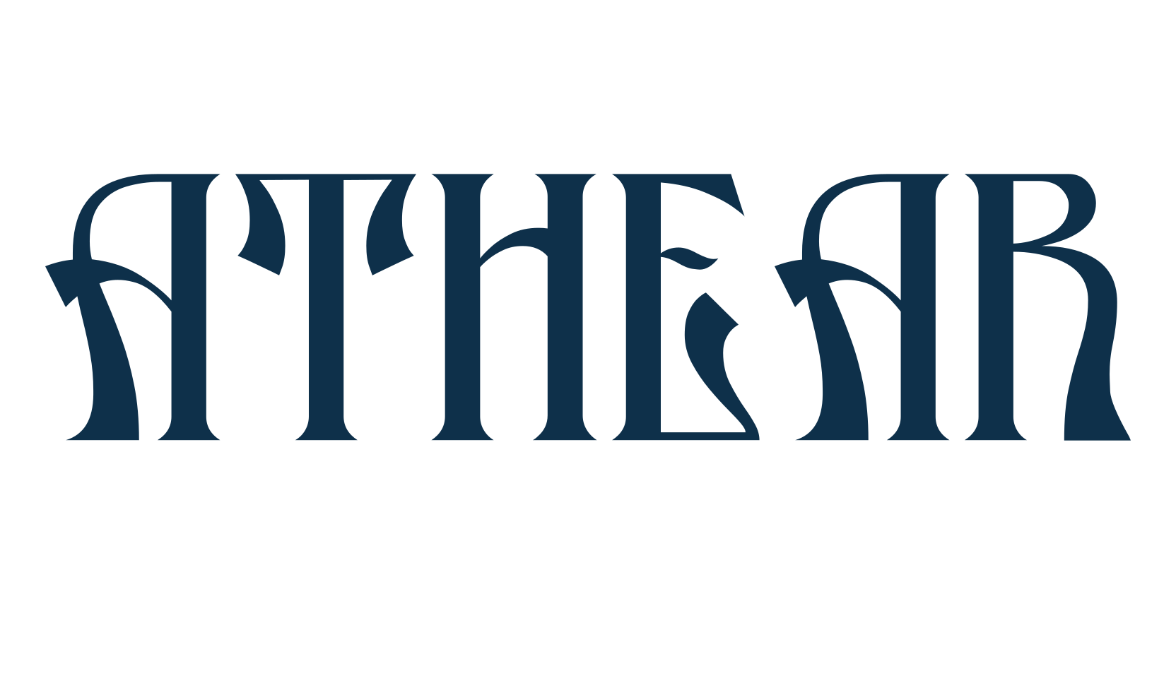 Athear, fancy retro decorative font preview