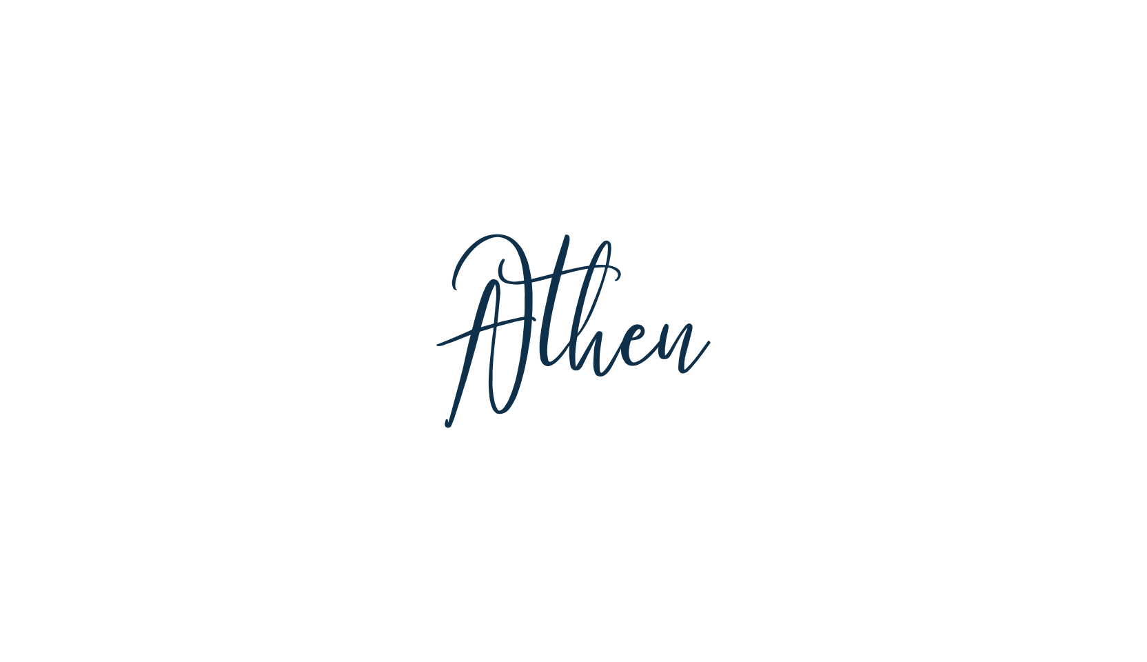 Athen, script handwritten fancy decorative calligraphy font preview