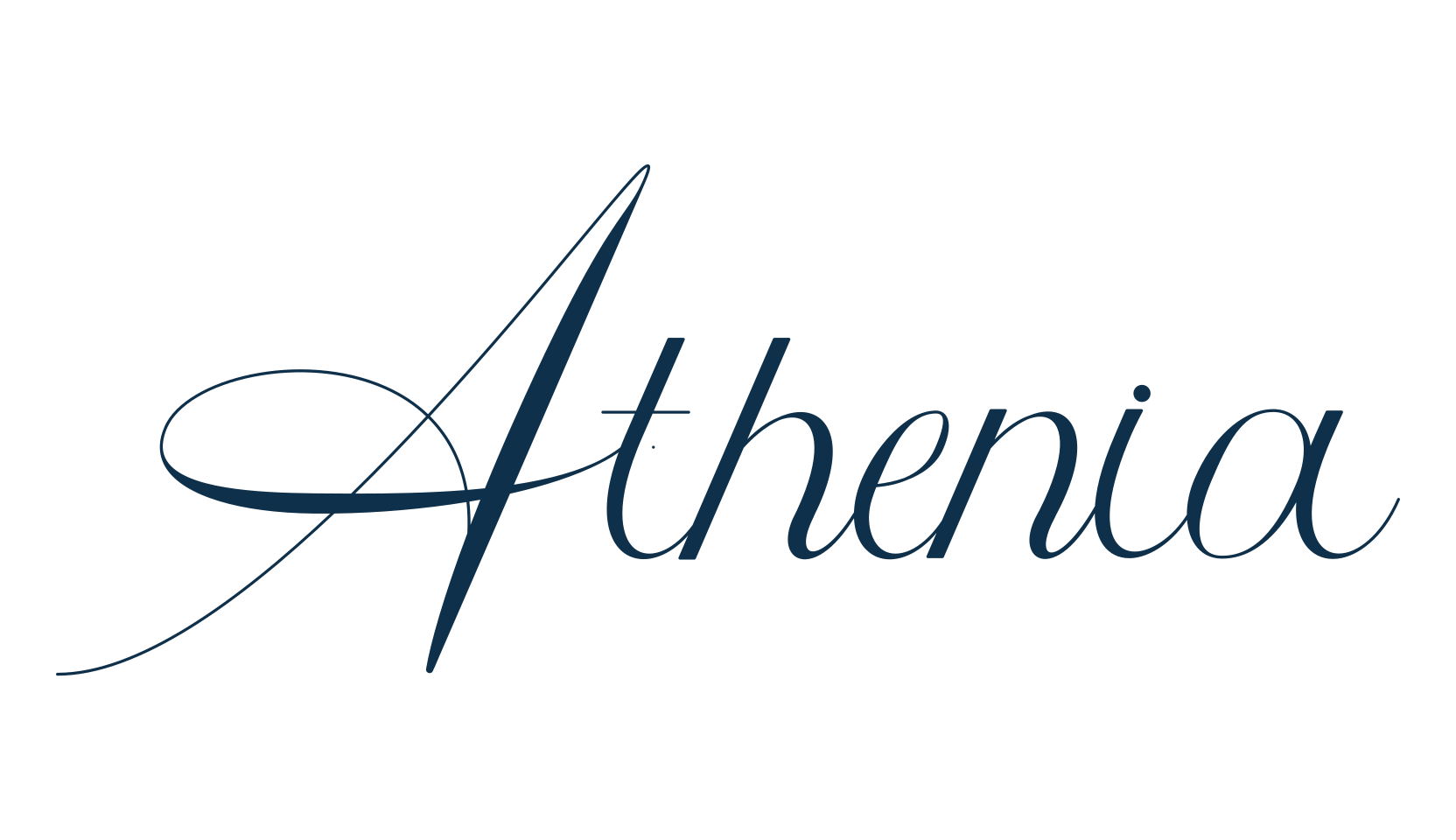 Athenia, script calligraphy fancy decorative font preview