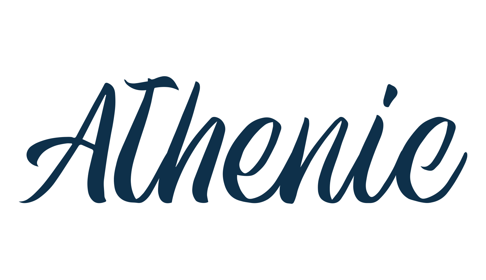 Athenic, brush font preview