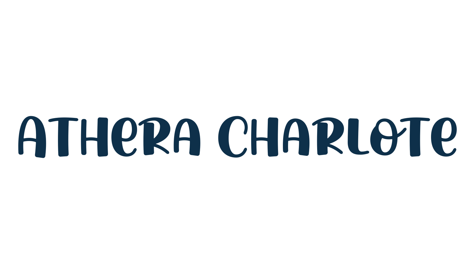 Athera Charlote, cartoon font preview