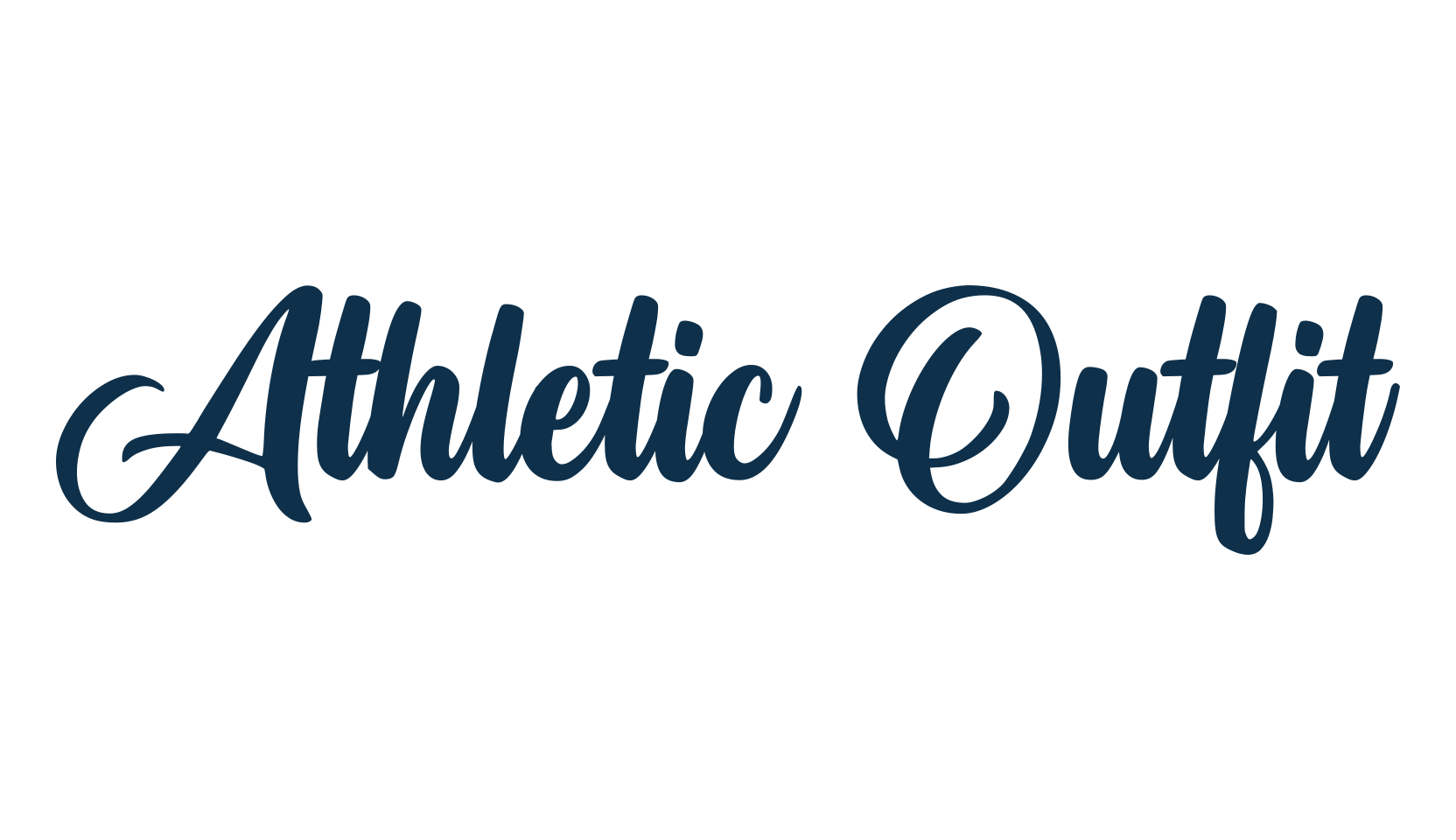 Athletic Outfit, fancy various decorative script calligraphy font preview