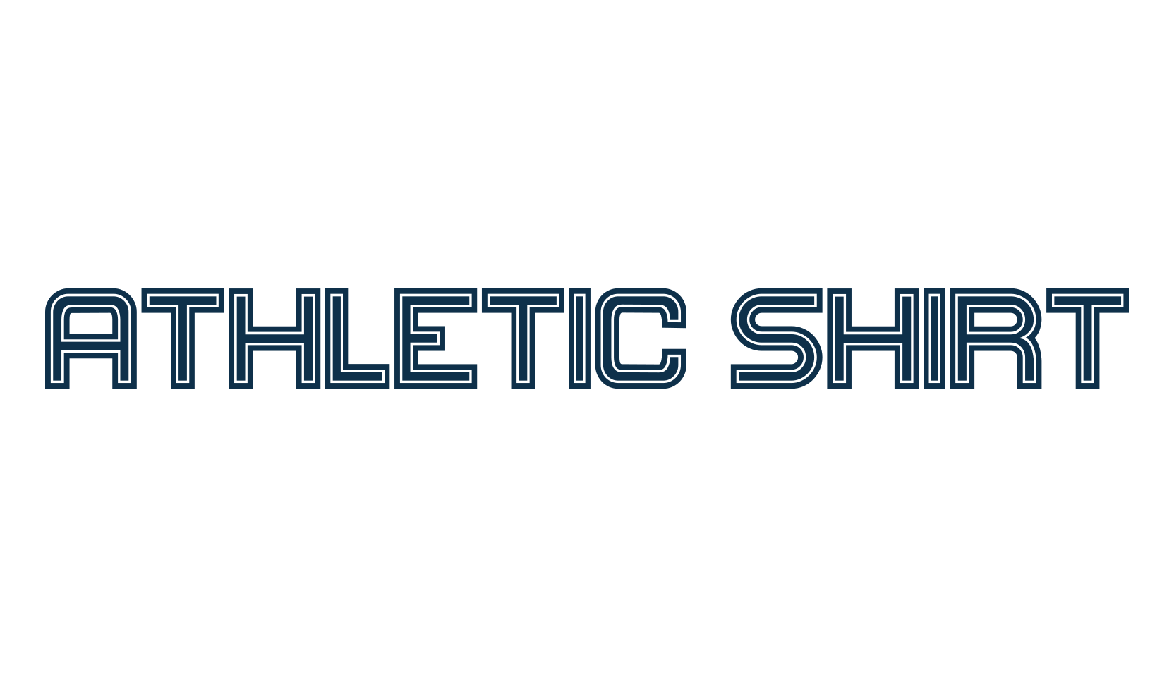 Athletic Shirt, basic sans serif font preview
