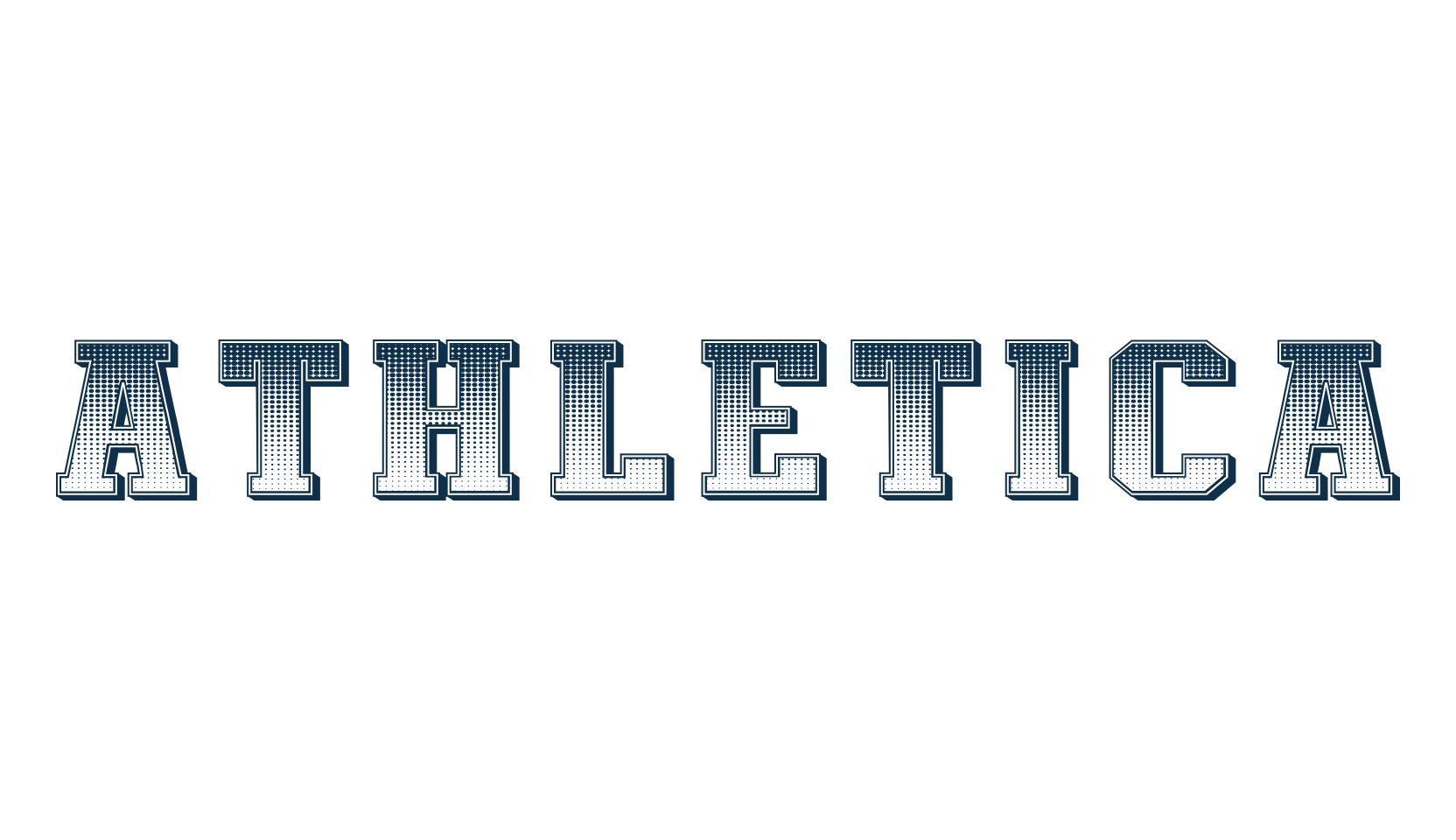 Athletica, fancy old school decorative font preview