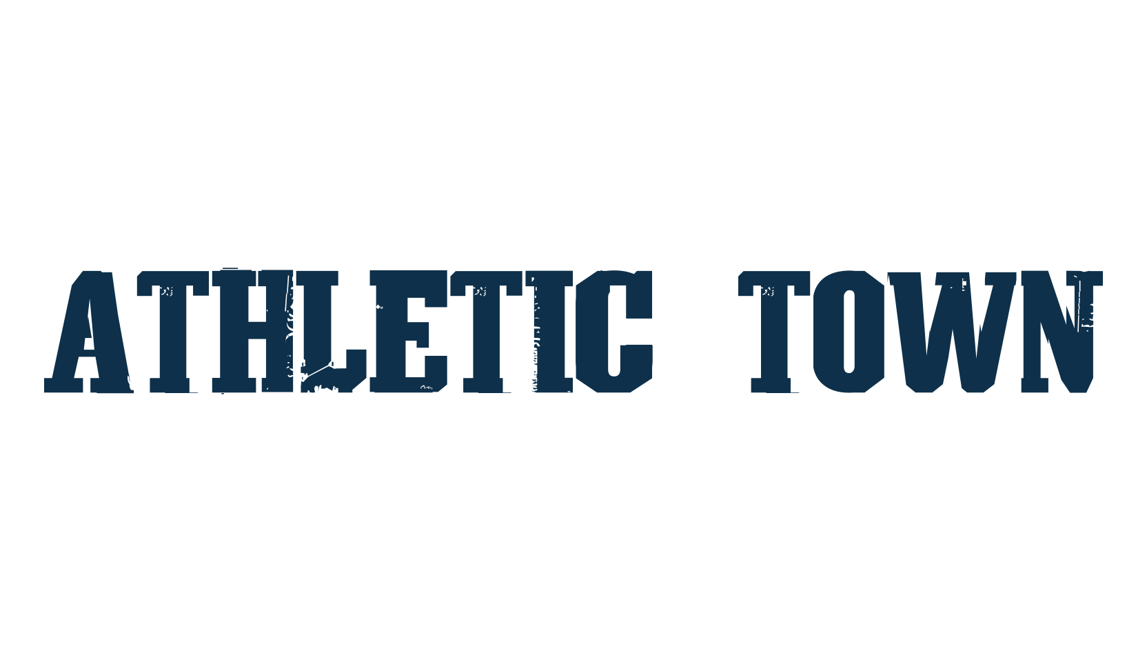 Athletic Town, fancy eroded decorative font preview