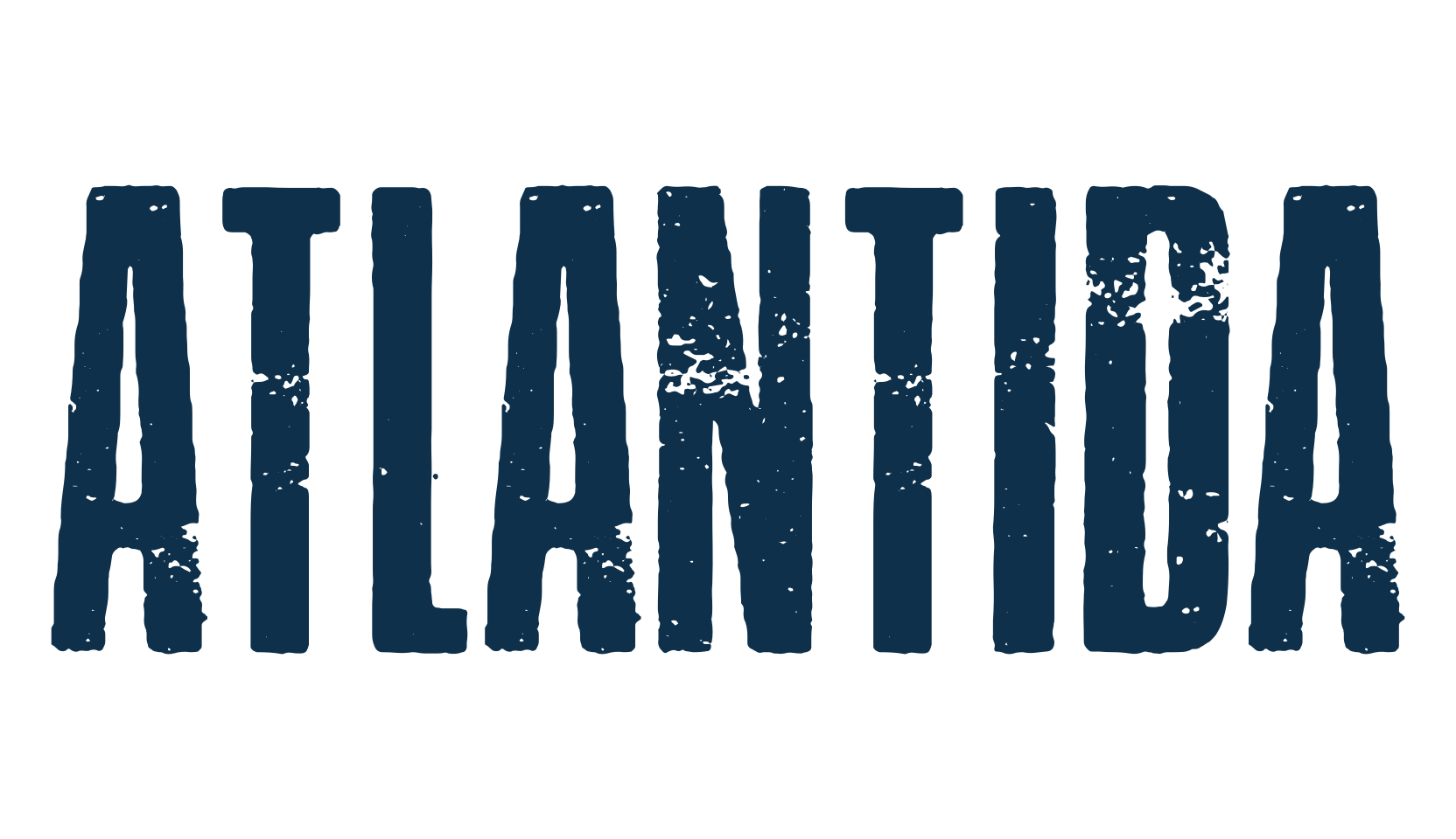 Atlantida, fancy eroded decorative font preview