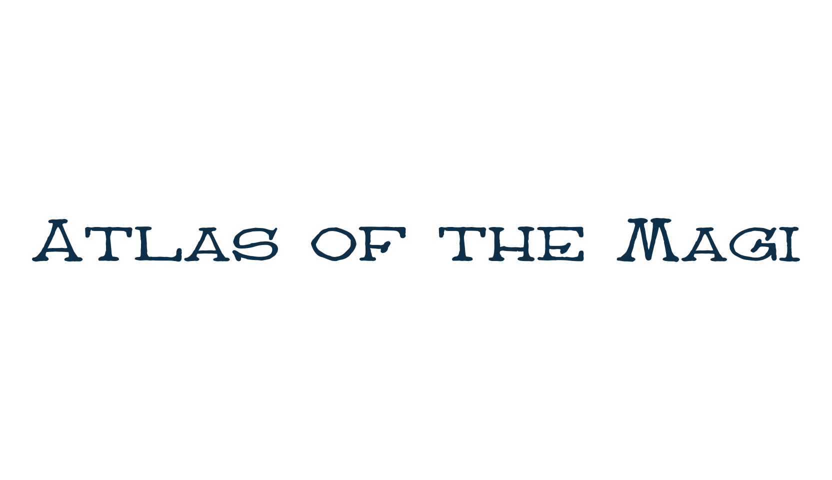 Atlas of the Magi, fancy various decorative font preview