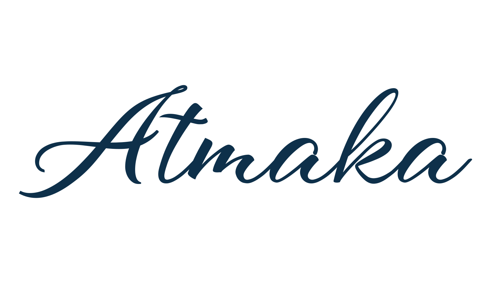 Atmaka, calligraphy font preview