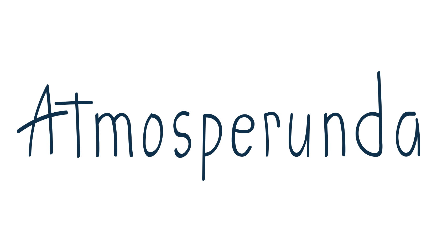 Atmosperunda, script handwritten fancy decorative calligraphy font preview